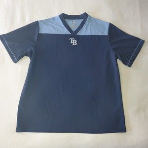 Tampa Bay Rays Jersey Men's Size XL Short Sleeve V-Neck MLB Genuine Merchandise